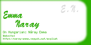 emma naray business card