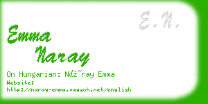 emma naray business card